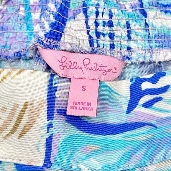 Lilly Pulitzer Scalloped Dahlia Shorts SZ Small Light Lilac Verbena Aboat Time - Picture 2 of 13